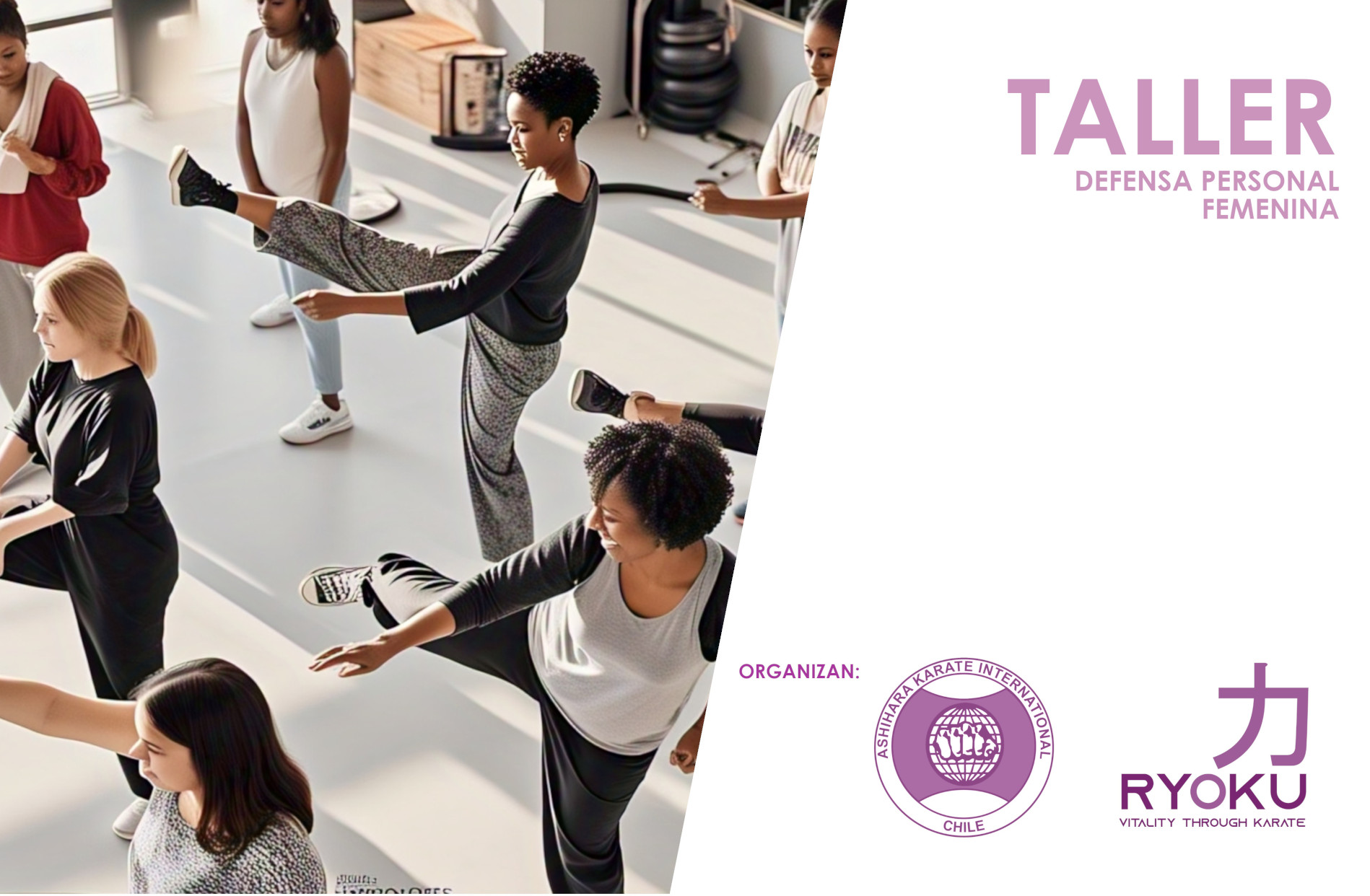 Taller de defensa personal femenina Dojo Ryoku Talca